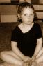 autistic author donna williams aged 5 in leotard.