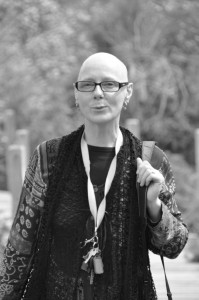 Donna aged 47 during chemo bw