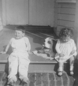 donna aged 2 on porch sml